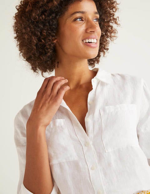 Linen Shirt - White Linen Shirt - White