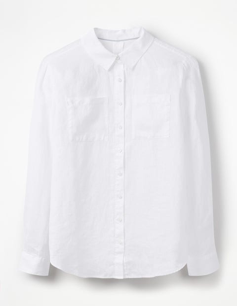 white linen dress shirt