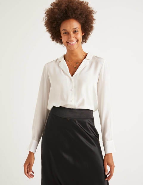 Tabitha Silk Shirt - Ivory Tabitha Silk Shirt - Ivory