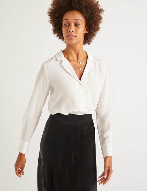 Tabitha Silk Shirt - Ivory Tabitha Silk Shirt - Ivory