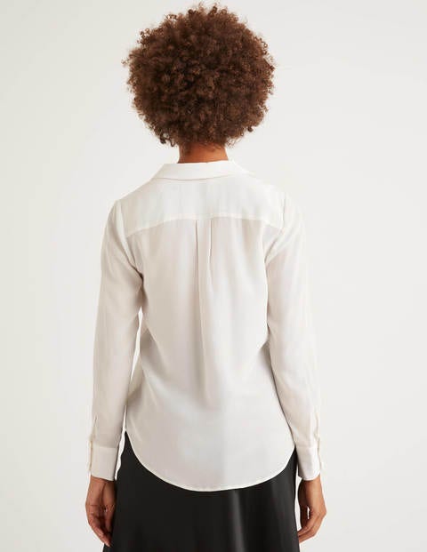 Tabitha Silk Shirt - Ivory Tabitha Silk Shirt - Ivory