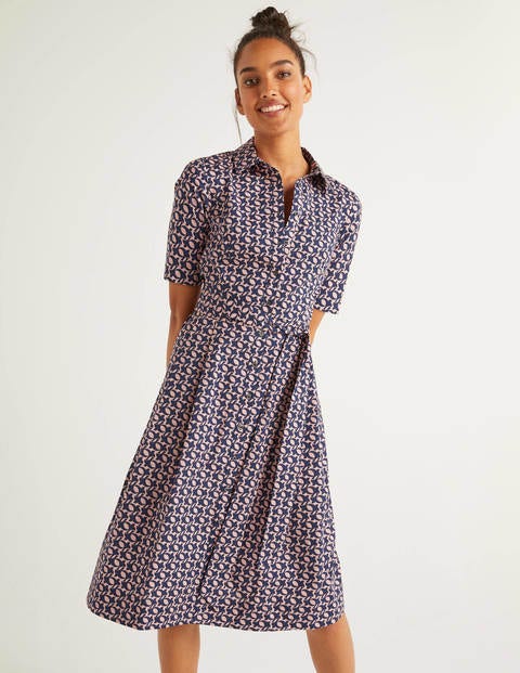 Anastasia Shirt Dress - Milkshake and Navy, Skybird Anastasia Shirt Dress - Milkshake and Navy, Skybird
