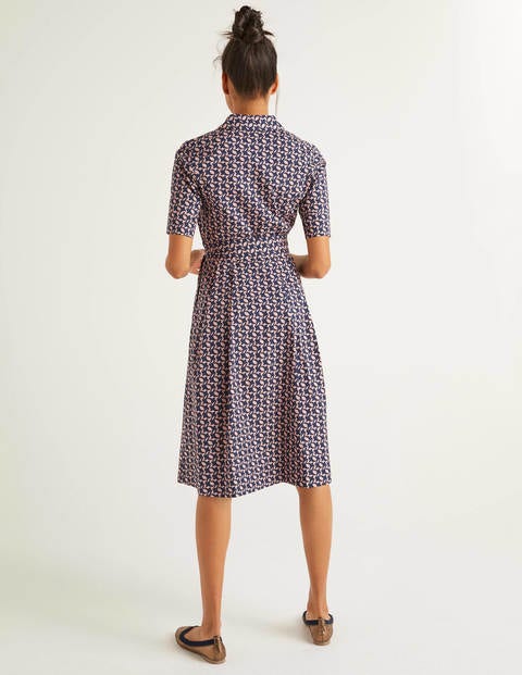 Anastasia Shirt Dress - Milkshake and Navy, Skybird Anastasia Shirt Dress - Milkshake and Navy, Skybird