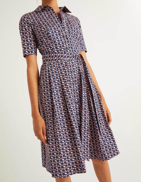Anastasia Shirt Dress - Milkshake and Navy, Skybird Anastasia Shirt Dress - Milkshake and Navy, Skybird