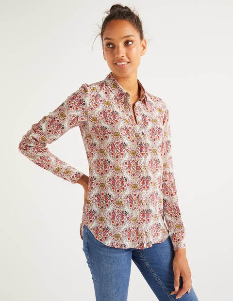 The Silk Shirt - Milkshake, Crown and Country The Silk Shirt - Milkshake, Crown and Country