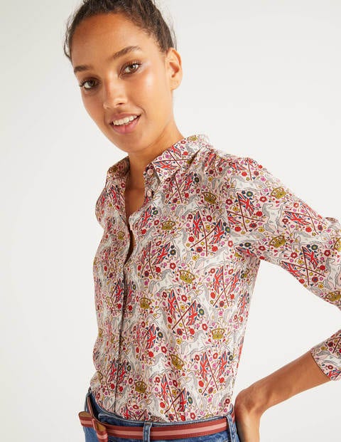 The Silk Shirt - Milkshake, Crown and Country The Silk Shirt - Milkshake, Crown and Country