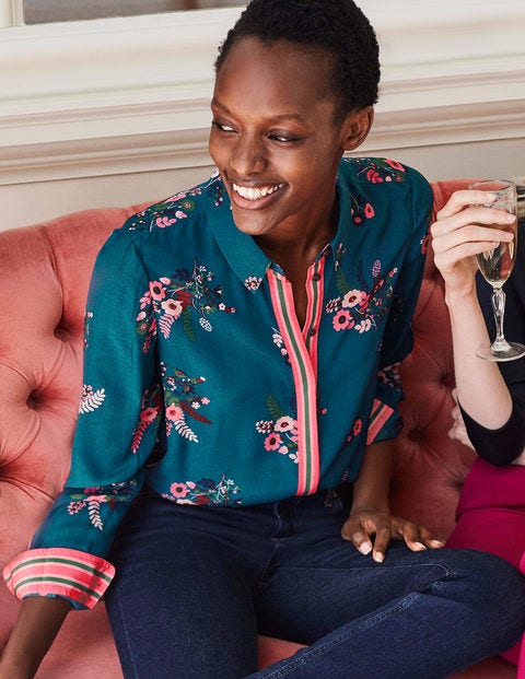 The Silk Shirt - Country Posy The Silk Shirt - Country Posy
