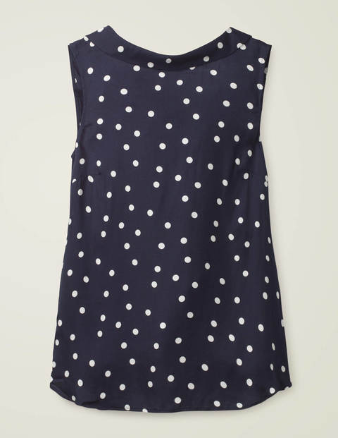 Adriana Top - Navy Scattered Dot Adriana Top - Navy Scattered Dot