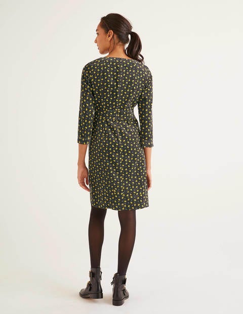 Coraline Dress - Charcoal Scattered Pear Coraline Dress - Charcoal Scattered Pear
