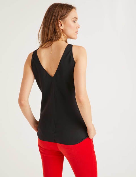 Nellie Silk Cami - Black Nellie Silk Cami - Black