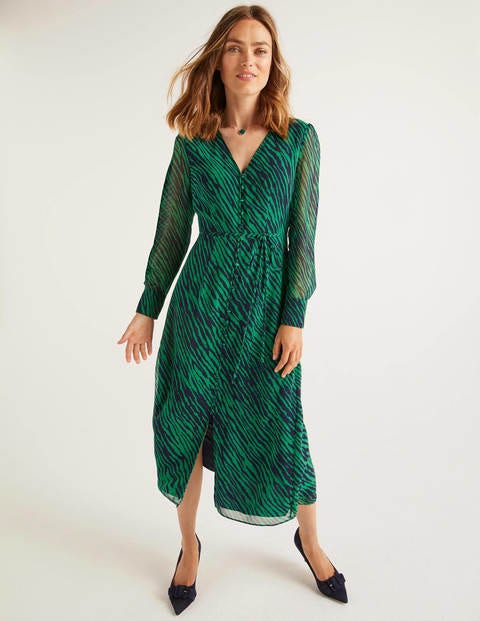 Hazel Midi Dress - Highland Green, Safari Hazel Midi Dress - Highland Green, Safari