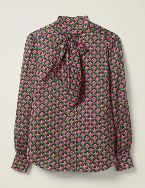 Thelma Blouse - Broad Bean, Retro Scallop Thelma Blouse - Broad Bean, Retro Scallop