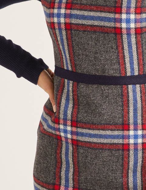 Carrie Tweed Dress - Red and Blue Check Carrie Tweed Dress - Red and Blue Check
