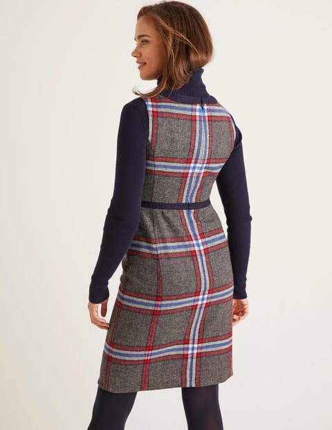 Carrie Tweed Dress - Red and Blue Check Carrie Tweed Dress - Red and Blue Check