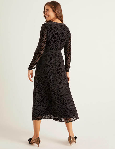 Marie Devore Dress - Black, Chic Leopard Marie Devore Dress - Black, Chic Leopard