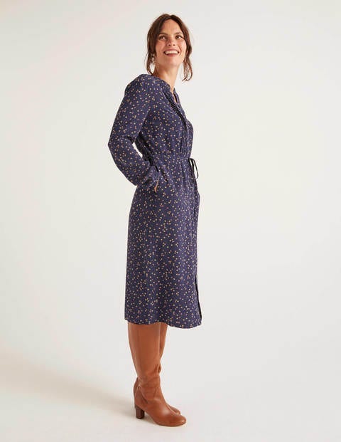 Corrina Kleid - Französisches Navy, Süße Blume Corrina Kleid - Französisches Navy, Süße Blume