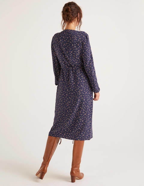 Corrina Kleid - Französisches Navy, Süße Blume Corrina Kleid - Französisches Navy, Süße Blume
