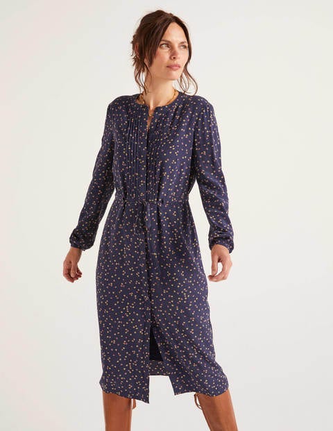 Corrina Kleid - Französisches Navy, Süße Blume Corrina Kleid - Französisches Navy, Süße Blume
