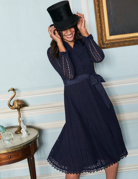 navy shirt dress