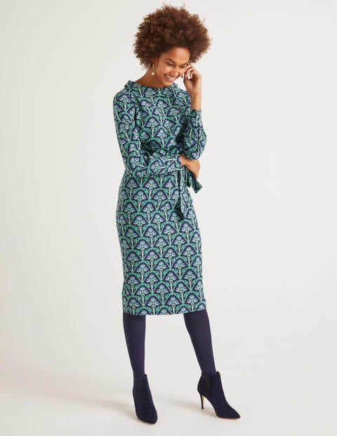 Florrie Dress - Navy and Green, Poppyseed Bud Florrie Dress - Navy and Green, Poppyseed Bud