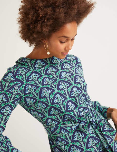Florrie Dress - Navy and Green, Poppyseed Bud Florrie Dress - Navy and Green, Poppyseed Bud