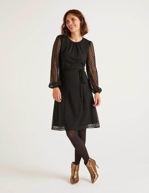 Jenna Embroidered Dress - Black Jenna Embroidered Dress - Black