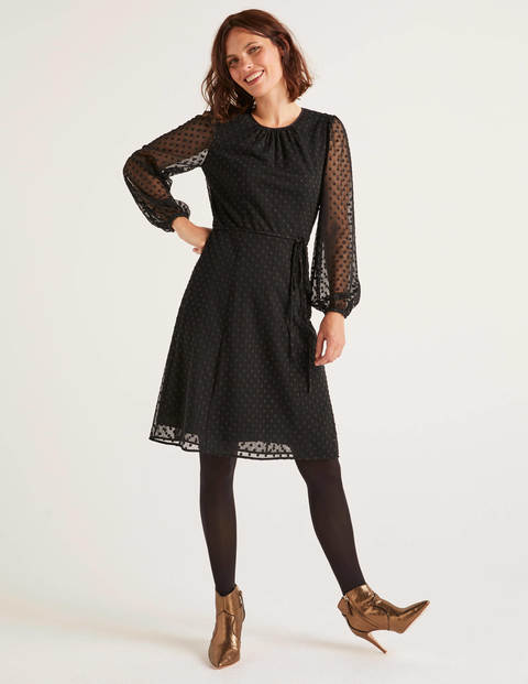 Jenna Embroidered Dress - Black Jenna Embroidered Dress - Black