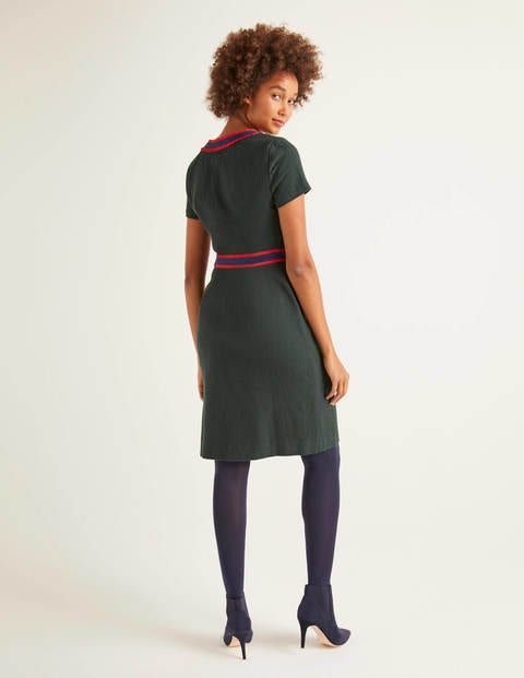 Anna Textured Dress - Midnight Garden Anna Textured Dress - Midnight Garden