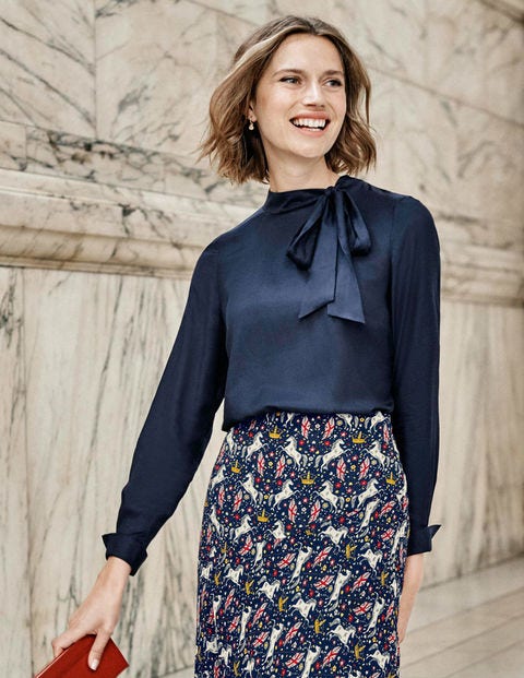 Aria Blouse - Navy Aria Blouse - Navy