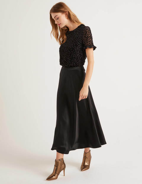 Romy Devore Top - Black, Chic Leopard Mono Romy Devore Top - Black, Chic Leopard Mono