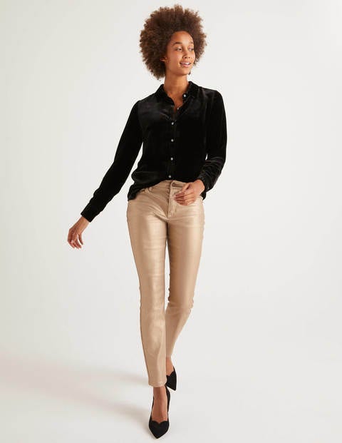 Eloise Velvet Shirt - Black Eloise Velvet Shirt - Black