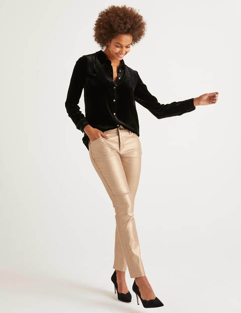 Eloise Velvet Shirt - Black Eloise Velvet Shirt - Black