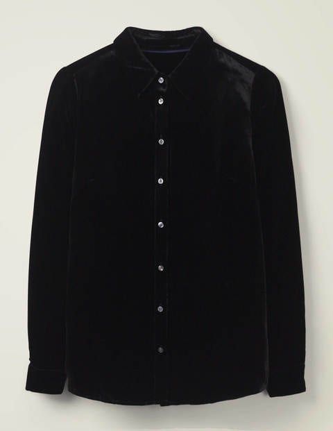 Eloise Velvet Shirt - Black Eloise Velvet Shirt - Black
