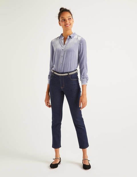Eloise Velvet Shirt - River Eloise Velvet Shirt - River