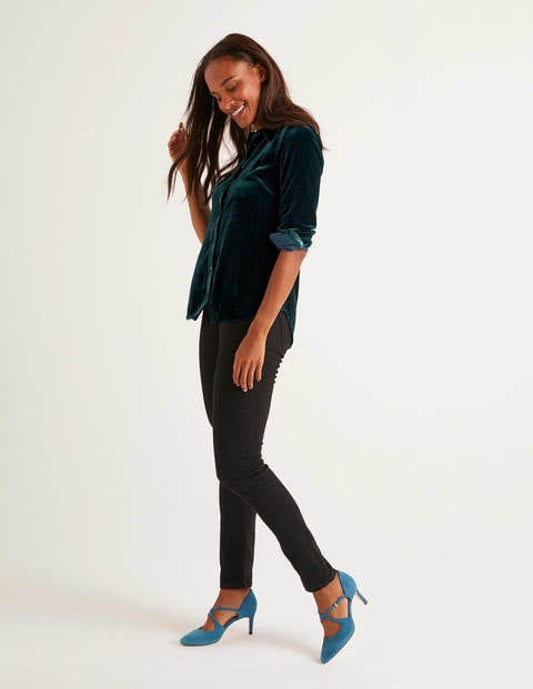 Chemise Eloise En Velours - Baltique Chemise Eloise En Velours - Baltique
