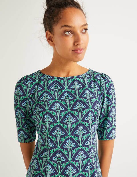 Annie Top - Navy and Green, Poppyseed Bud Annie Top - Navy and Green, Poppyseed Bud