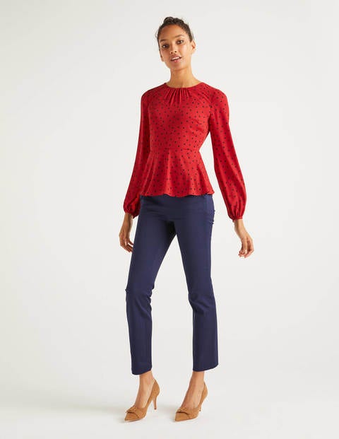 Sena Top - Poinsettia, Polka Spot Sena Top - Poinsettia, Polka Spot