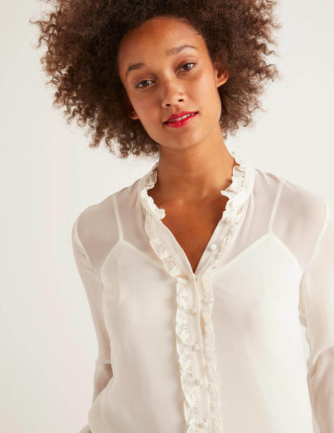 Lavinia Silk Blouse - Ivory Lavinia Silk Blouse - Ivory