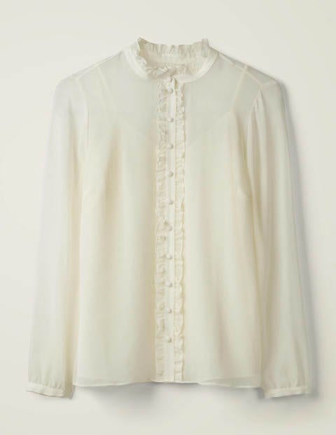 Lavinia Silk Blouse - Ivory Lavinia Silk Blouse - Ivory