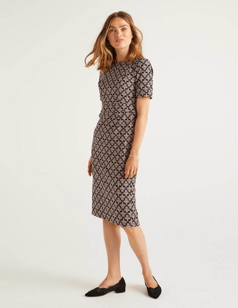 Talia Textured Dress - Black, Poppyseed Bud Talia Textured Dress - Black, Poppyseed Bud