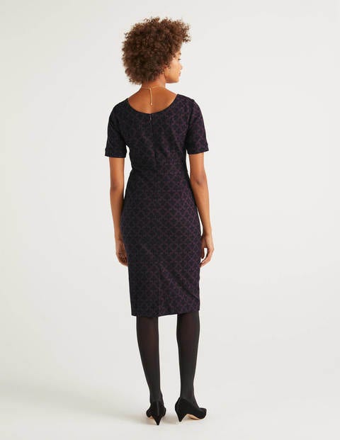 Talia Textured Dress - Fig, Poppyseed Bud Talia Textured Dress - Fig, Poppyseed Bud
