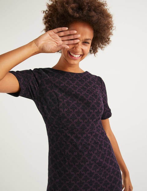 Talia Textured Dress - Fig, Poppyseed Bud Talia Textured Dress - Fig, Poppyseed Bud