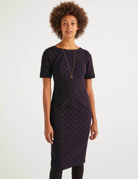 Talia Textured Dress - Fig, Poppyseed Bud Talia Textured Dress - Fig, Poppyseed Bud
