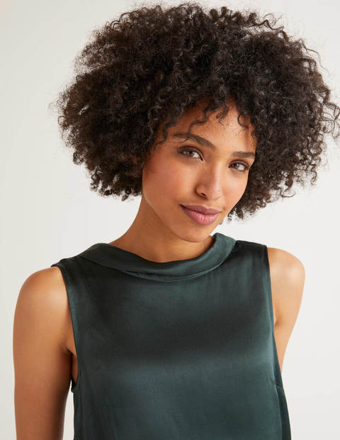 Beatrix Satin Top - Midnight Garden Beatrix Satin Top - Midnight Garden