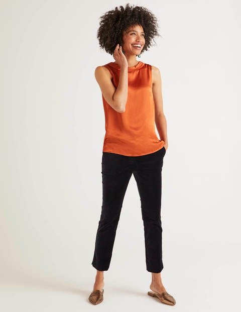 Beatrix Satin Top - Copper Red Beatrix Satin Top - Copper Red