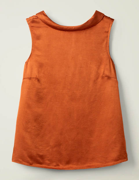 Beatrix Satin Top - Copper Red Beatrix Satin Top - Copper Red