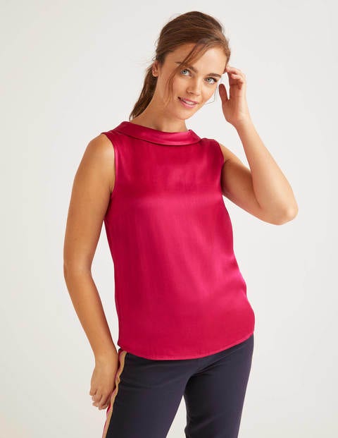 Beatrix Satin Top - English Berry Beatrix Satin Top - English Berry