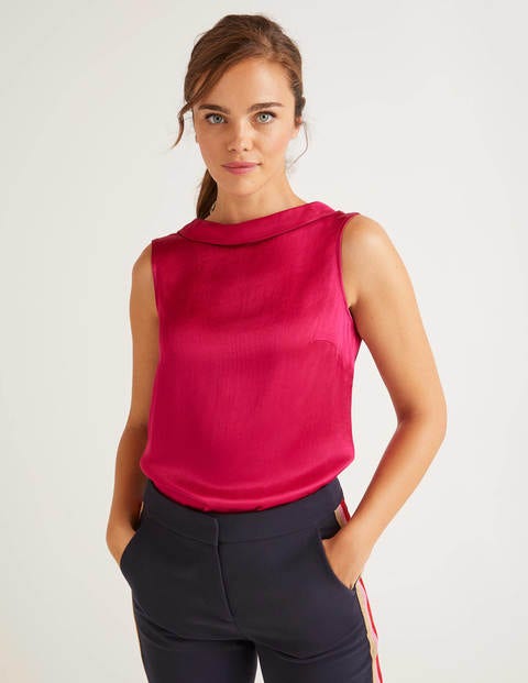 Beatrix Satin Top - English Berry Beatrix Satin Top - English Berry