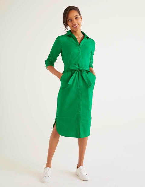 Freya Kleid mit langen Ärmeln - Schottengrün Freya Kleid mit langen Ärmeln - Schottengrün