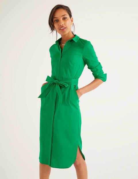 Freya Kleid mit langen Ärmeln - Schottengrün Freya Kleid mit langen Ärmeln - Schottengrün